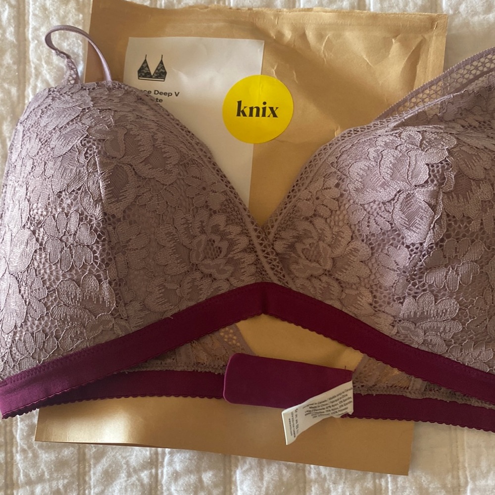 Knix Lace Deep V Bralette